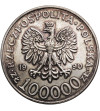 Polska. 100000 złotych 1990, Solidarność, typ A