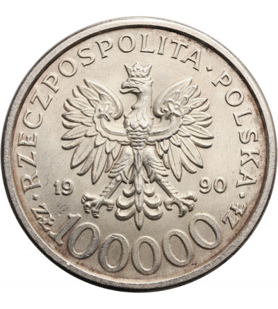 Polska. 100000 złotych 1990, Solidarność, typ B (bez litery L)