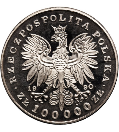 Polska. 100000 złotych 1990, Tadeusz Kościuszko - Mały Tryptyk