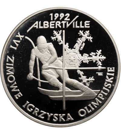 Poland. 200000 Zlotych 1991, XVI Winter Olympics, Albertville 1992 - Silver Proof