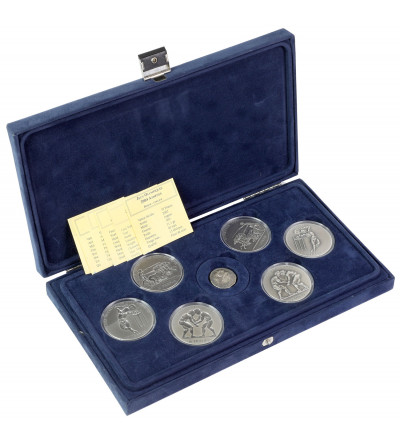 Ghana / Kongo - Republika Demokratyczna. Zestaw 6 srebrnych monet 2001-2003, XXVIII Igrzyska Olimpijskie Ateny 2004