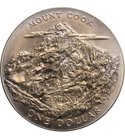 New Zealand, Dollar 1970, Mount Cook