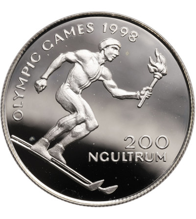 Bhutan, 500 Ngultrums 1996, XVIII Zimowe Igrzyska Olimpijskie Nagano 1998