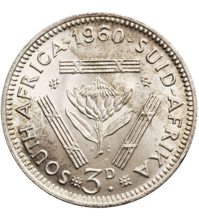 South Africa, 3 Pence 1960, Elizabeth II