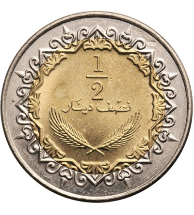 Libia (Socjalistyczna Republika Ludowa), 1/2 Dinar AH 1372 / 2004 AD