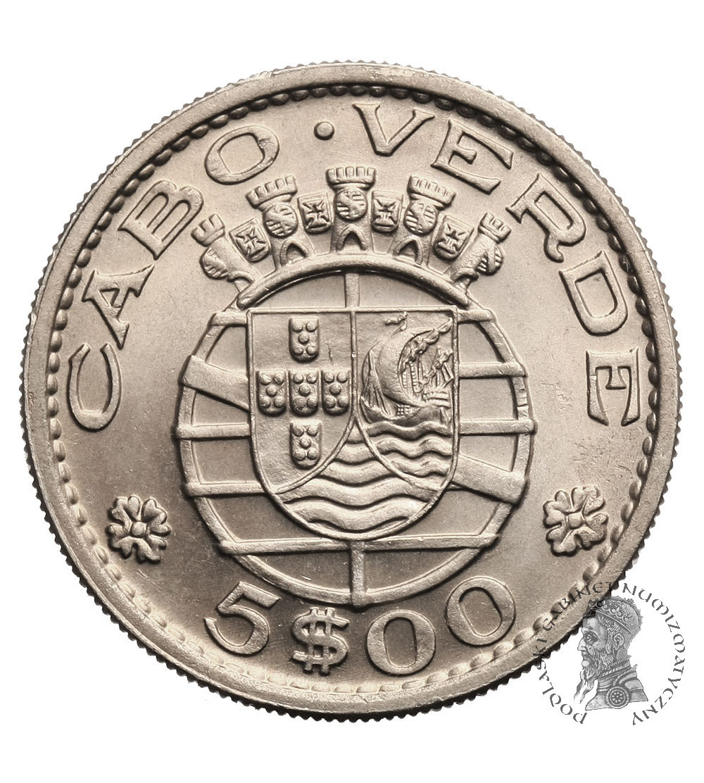 Cape Verde. 5 Escudos 1968