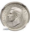 Kanada, 10 centów 1938, Jerzy VI - NGC AU 58