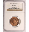 Liberia, 1 Cent 1896 H - NGC MS 65 RB