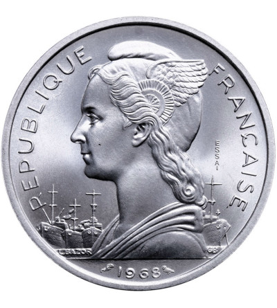 French Afars & Issas. 5 Francs 1968 - ESSAI