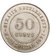 Malaje - Straits Settlements. 50 centów 1921, Jerzy V