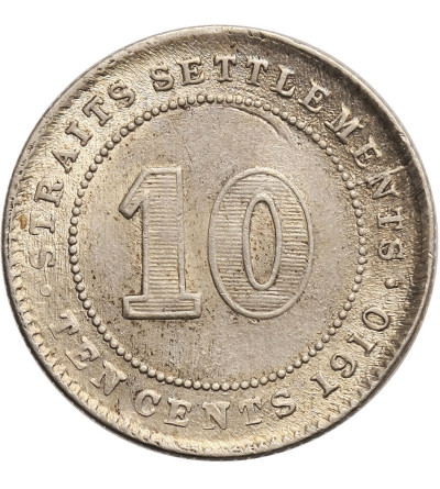 Malaje - Straits Settlements. 10 centów 1910, Edward VII