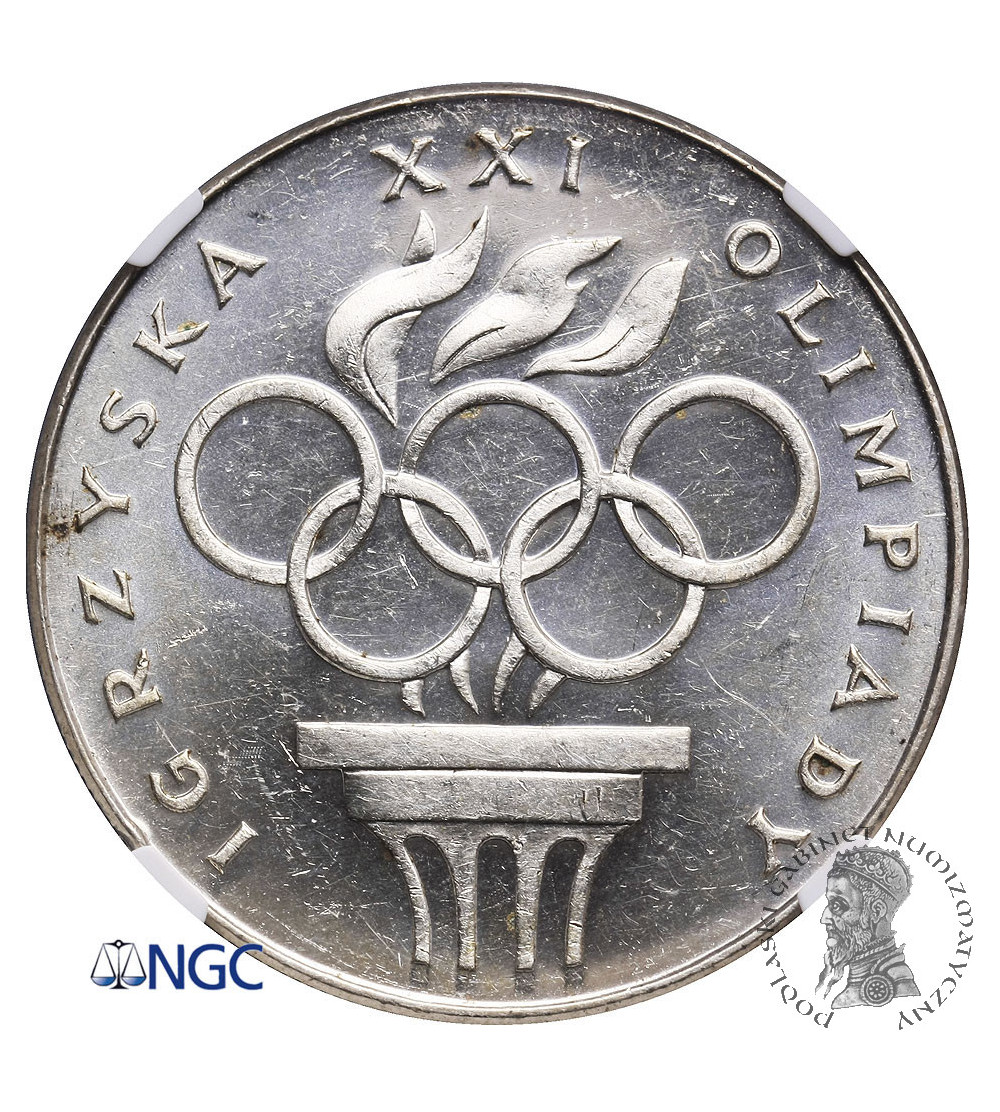 Poland. 200 Zlotych 1976, XXI Olimpics, Montreal 1976 - NGC MS 62