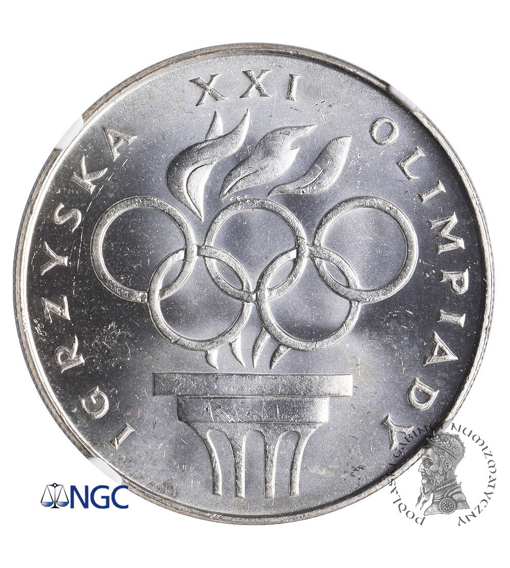 Poland. 200 Zlotych 1976, XXI Olimpics, Montreal 1976 - NGC MS 64