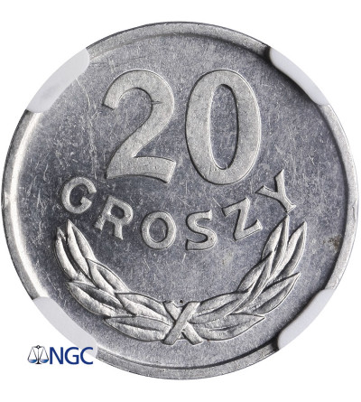 Poland. 20 Groszy 1977, Warsaw mint - NGC MS 62