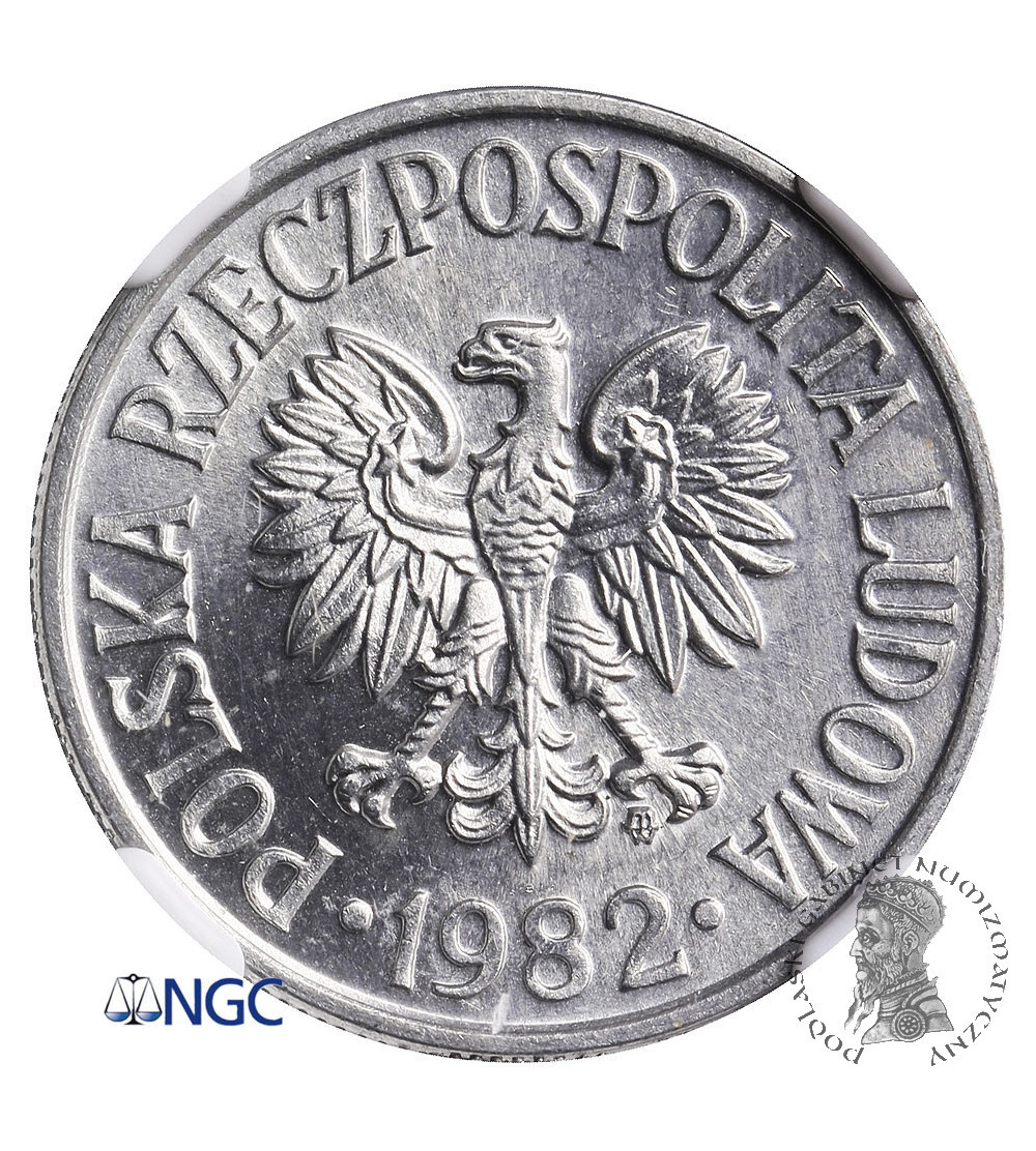 Polska. 50 groszy 1982, Warszawa - NGC MS 64
