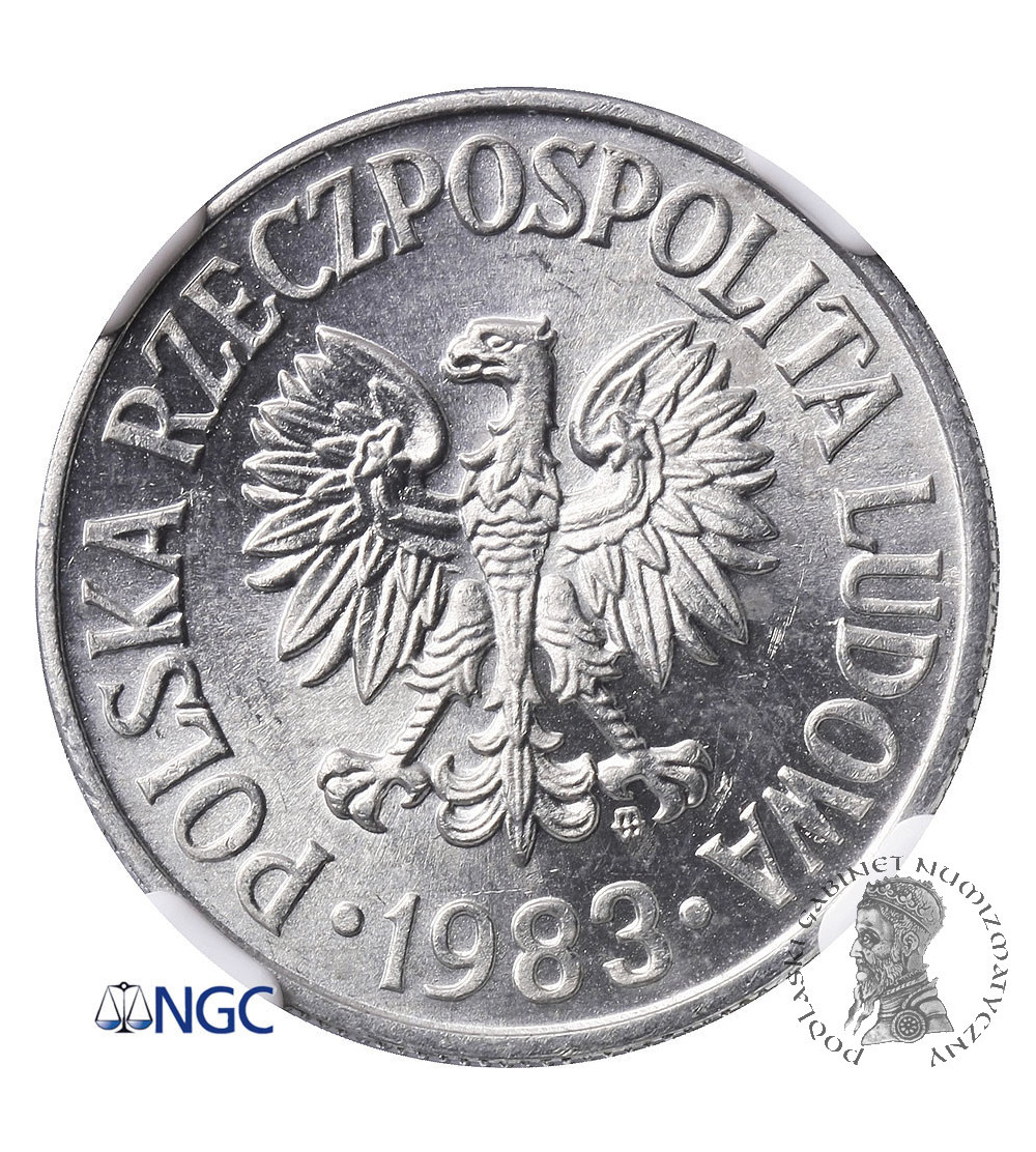 Poland. 50 Groszy 1983, Warsaw mint - NGC MS 63