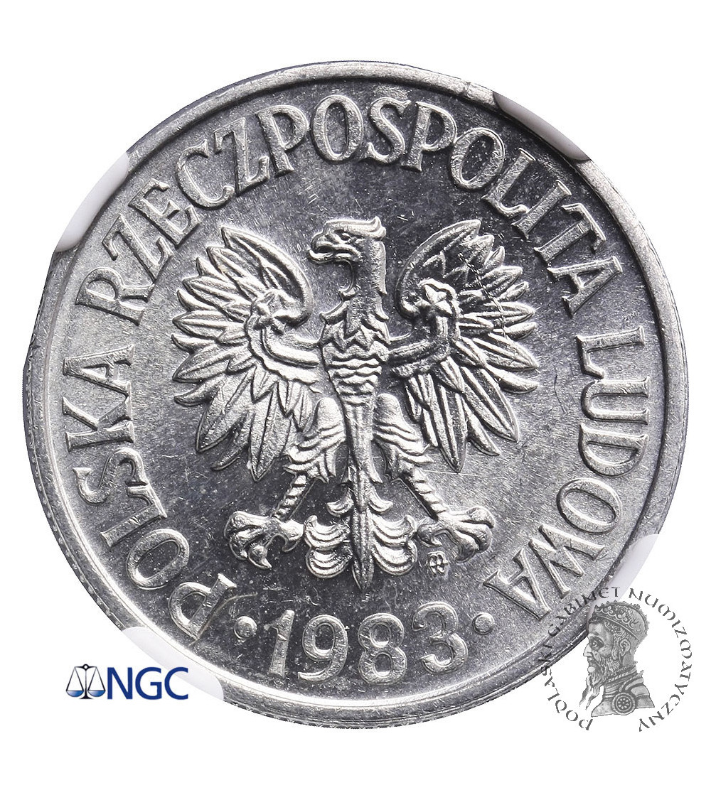 Poland. 50 Groszy 1983, Warsaw mint - NGC MS 62