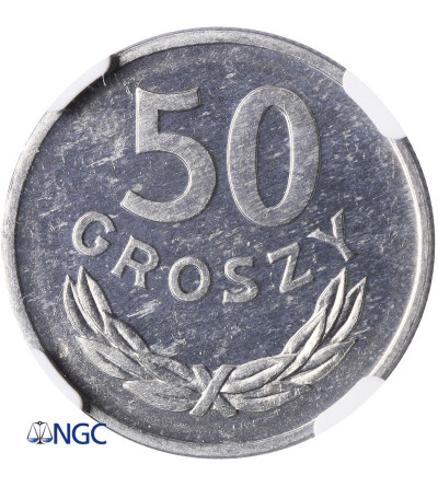 Poland. 50 Groszy 1970, Warsaw mint - NGC MS 63