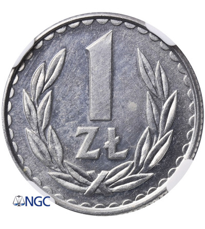 Poland. 1 Zloty 1987, Warsaw mint - NGC MS 63