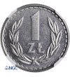 Poland. 1 Zloty 1987, Warsaw mint - NGC MS 64