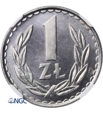 Poland. 1 Zloty 1983, Warsaw mint - NGC MS 65