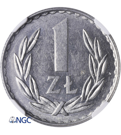 Poland. 1 Zloty 1977, Warsaw mint - NGC MS 62