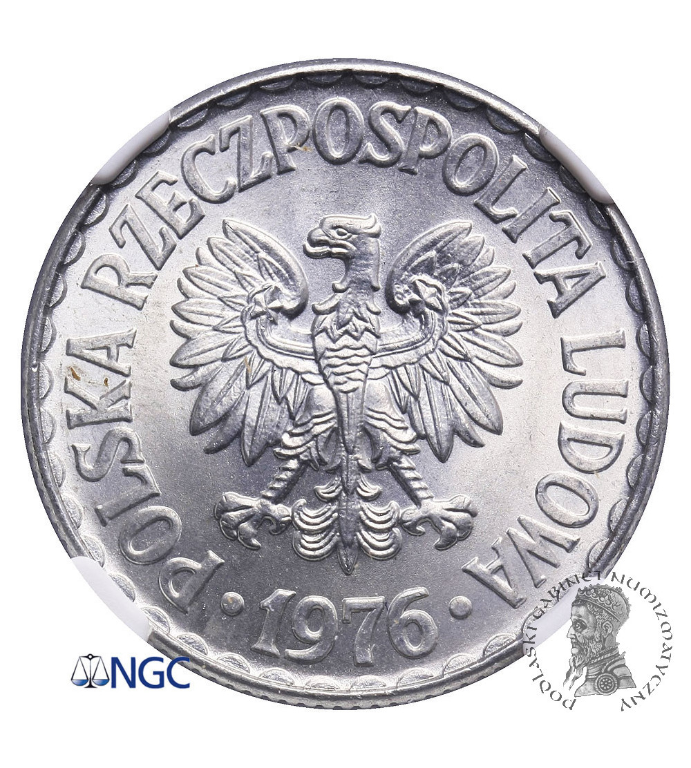 Poland. 1 Zloty 1976, no mint mark - NGC MS 65