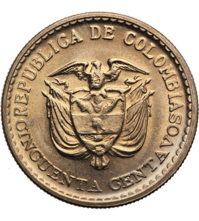 Colombia. 50 Centavos 1965, Jorge Eliecer Gaitan