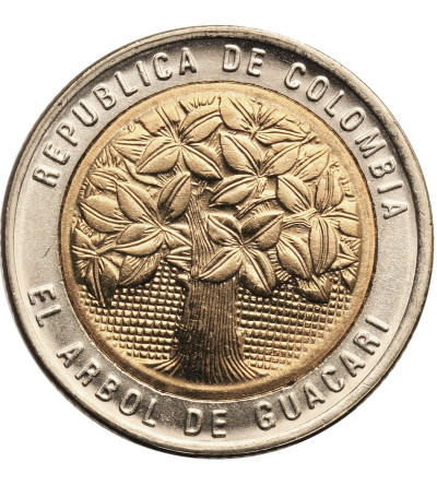 Colombia. 500 Pesos 1996, Guacari tree