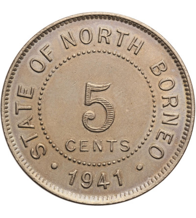 British North Borneo. 5 Cents 1941 H