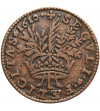 France, Maria de Medici 1573-1642. Coronation copper medal (jeton) 1610 AD
