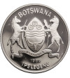 Botswana. 2 Pula 1986, Dzika Przyroda, Czapla Siwa - Proof