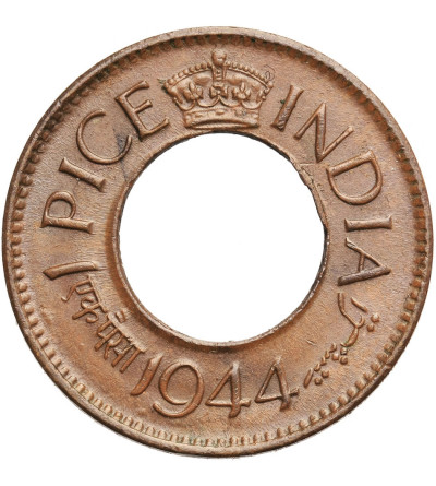 India British. Pice 1944 (c / HC), Calcutta mint, George VI