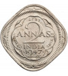 Indie Brytyjskie. 2 Annas 1947 (b), Bombay, Jerzy VI