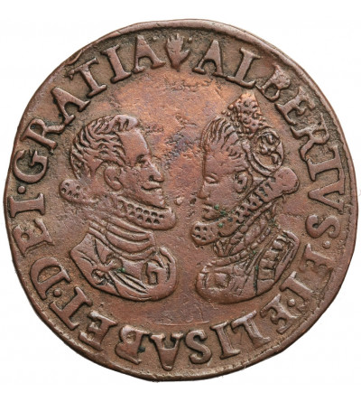 Niderlandy Hiszpańskie, Antwerpia. Żeton (Rekenpenning) 1607, negocjacje pokojowe pomiędzy Hiszpanią a Niderlandami