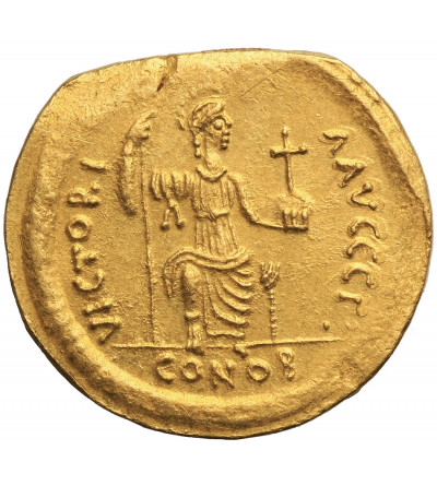 Bizancjum. Justyn II 565-578 AD. Solid 567/578 AD, 3 oficyna, mennica Konstantynopol