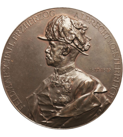 Austria. Franz Josef I. AE Medal 1898, by. Anton Scharff, unveiling of the monument Archduke Albrecht in Vienna