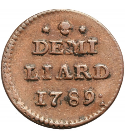 Luxembourg (Austrian Netherlands). 1/2 Liard (Demi Liard) 1789, Brussels, Maria Theresia