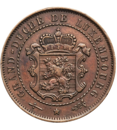 Luksemburg, William III 1849-1905. 2 1/2 Centimes 1854 (u)