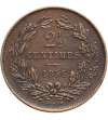 Luksemburg, William III 1849-1905. 2 1/2 Centimes 1854 (u)