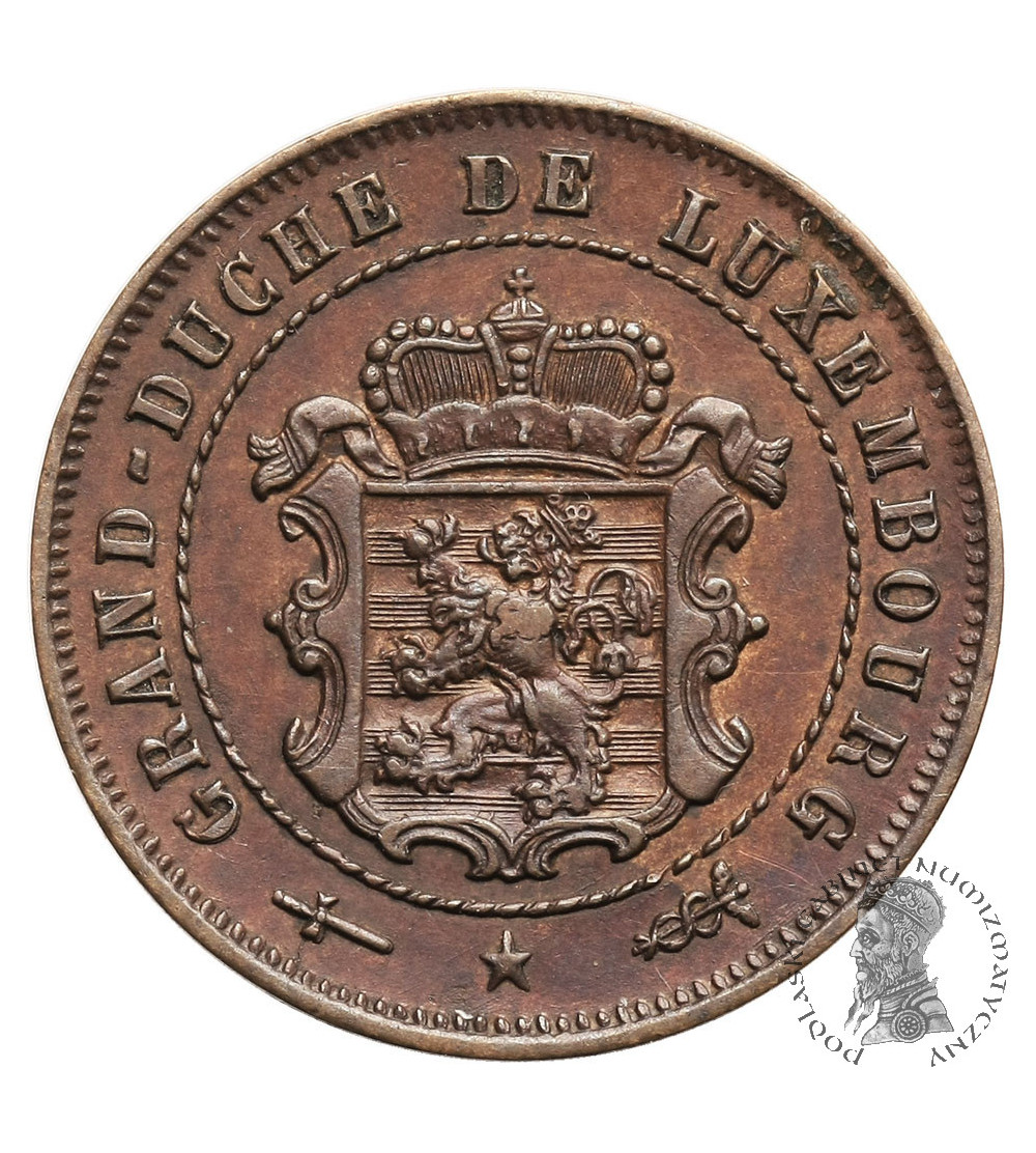 Luxembourg, William III (Netherlands) 1849-1890. 2 1/2 Centimes 1870 (u)