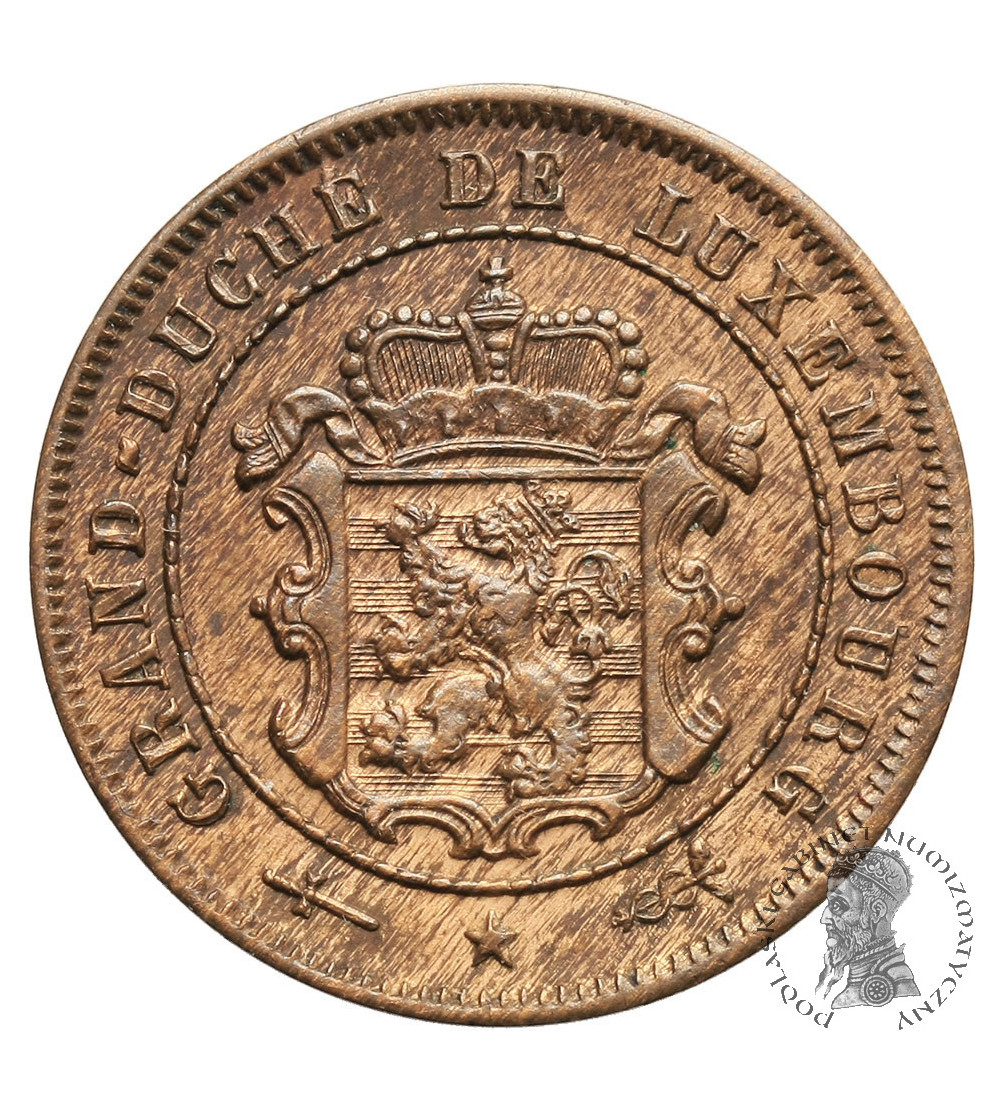 Luxembourg, William IV 1905-1912. 2 1/2 Centimes 1908 (u)