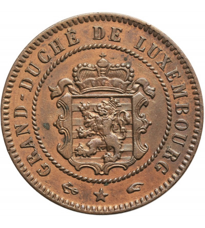 Luksemburg, William III 1849-1905. 5 Centimes 1855 A, Paryż