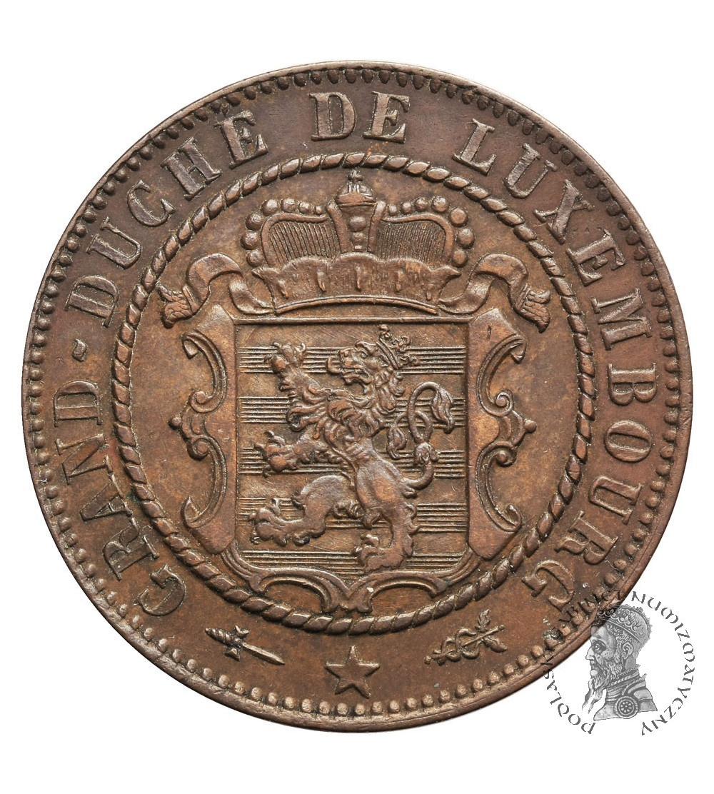 Luxembourg, William III (Netherlands) 1849-1905. 10 Centimes 1870 (u)