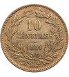 Luksemburg, William III 1849-1905. 10 Centimes 1854 (u)