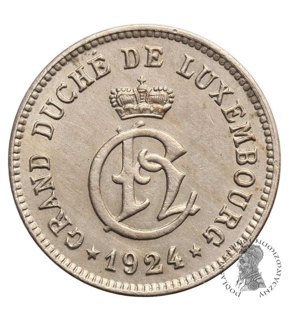 Luxembourg, Charlotte 1919-1964. 10 Centimes 1924
