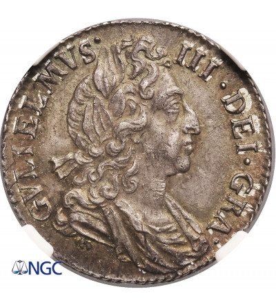 Great Britain, William III 1694-1702. 6 Pence (Six Pence) 1697 - NGC MS 62