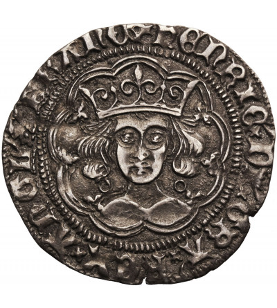 Anglia (Wielka Brytania). Henryk VI 1422-1461 AD. AR Grosz (Groat), mennica Calais