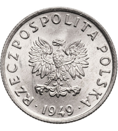 Poland. 5 Groszy 1949, Aluminium