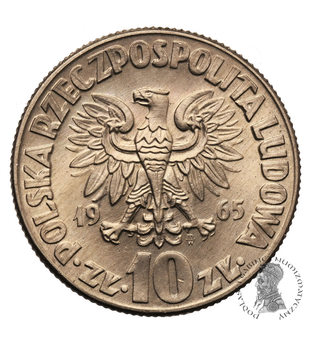 Polska. 10 złotych 1965, Mikołaj Kopernik